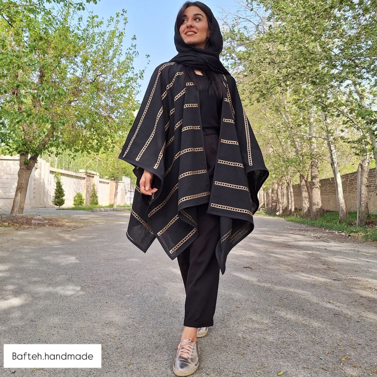پانچو لینن گلدوزی