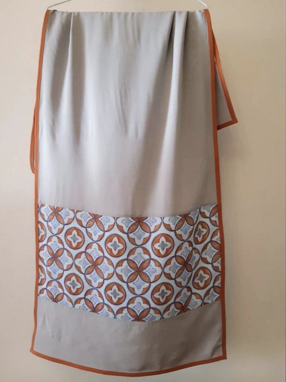 شال نخی طوسی آجری
